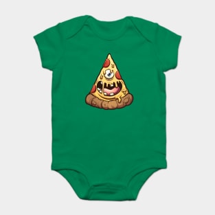 Pizza Monster Eye Baby Bodysuit